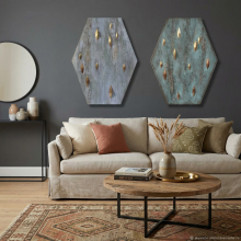 Абстрактный диптих "Ромбы"